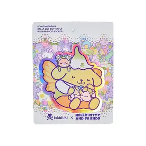Pompompurin x Tokidoki Large Sticker (Butterfly Garden)