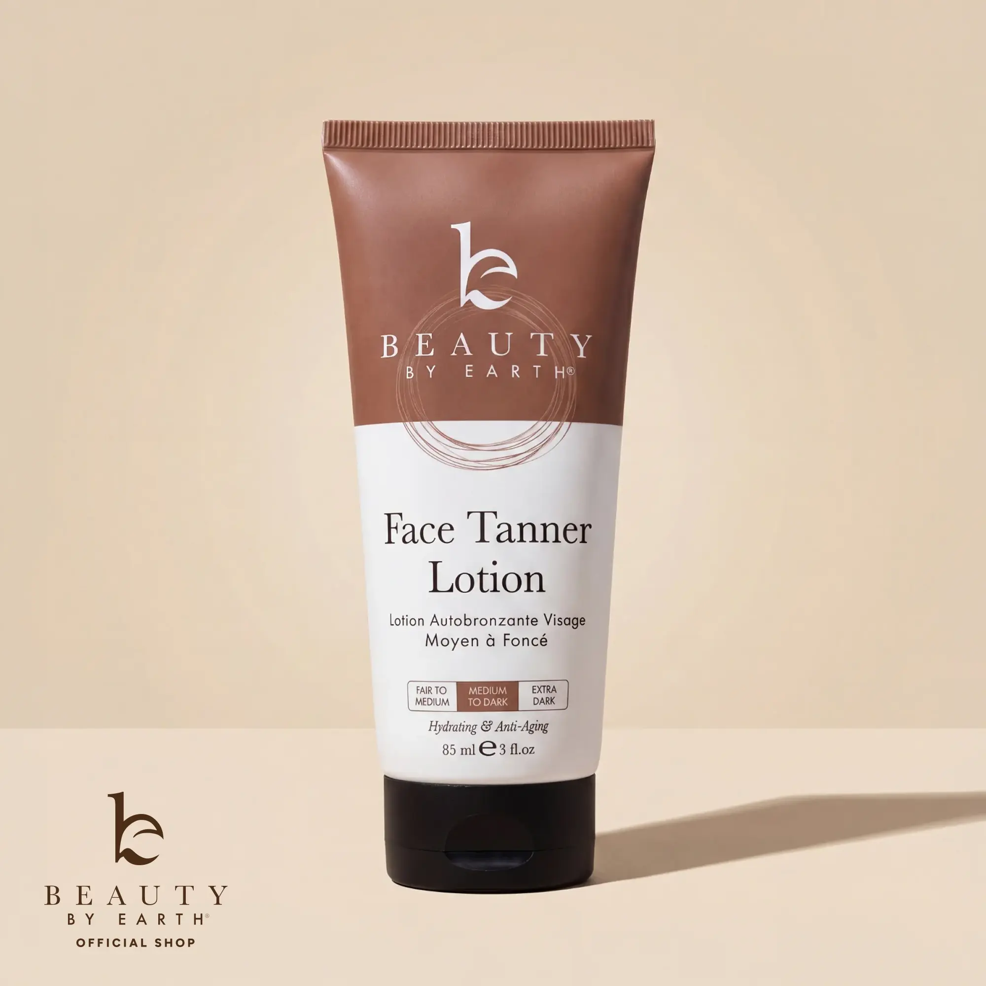 Beauty by Earth Face Self Tanner - Gradual Face Tan Non-Sticky Streak-Free Non Comedogenic Cruelty-Free Sunless Safe Bronze Tanning for All Skin Types