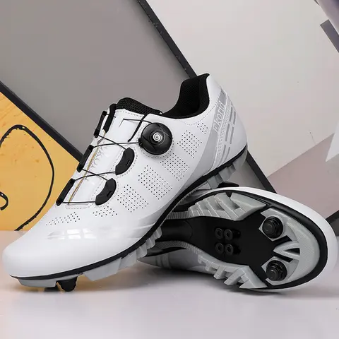 Unisex Mountain Bike Shoes, MTB Shoes, SPD Cycling Shoes, Cycle Shoes, Quick-Release Buckle, Breathable Pores, Lightweight & Durable, Ideal for All Terrains, Perfect for Cycling Enthusiasts