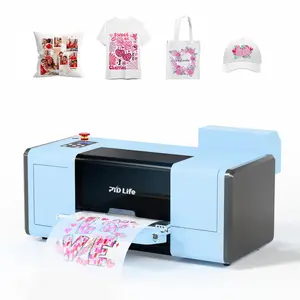 PYD Life DTF Printer A3 F1080 XP600 Transfer Printing Machine Direct to Film Printer for T-Shirt Bag Cap Printing,with White Ink Circulation System,2 x Faster L1800 R1390 DTF Printer