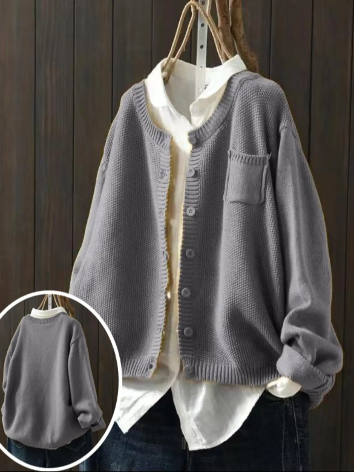 Autumn Winter Round Neck Long Sleeve Shirt, Casual Fashion Style Chest Cut Out Design, Women's Clothing for Daily Wear, Womenswear, Fitted, Tops, Fabric