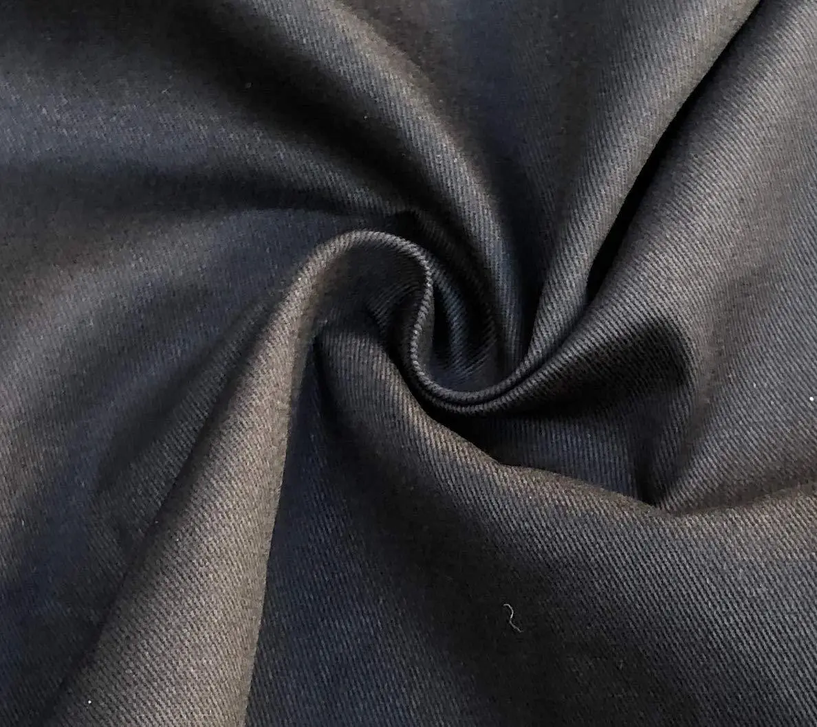 60" 100% Cotton Twill Black 6.5 OZ Apparel Woven Fabric By the Yard