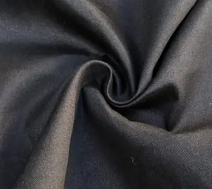 60" 100% Cotton Twill Black 6.5 OZ Apparel Woven Fabric By the Yard