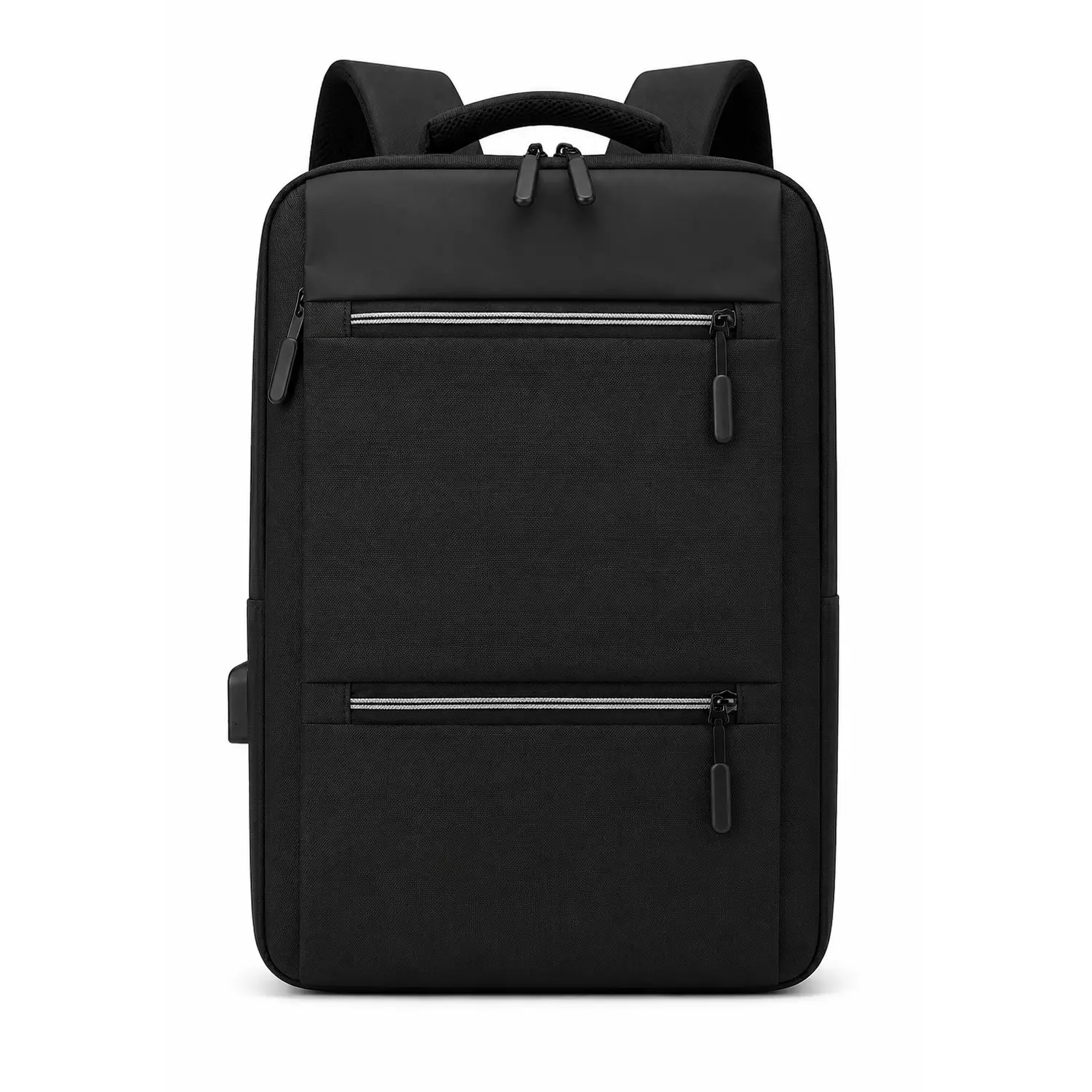 Men's Slim Laptop Backpack, USB Charging Bag for Travel, Work, Laptops, Tablets with Built-in Chargers