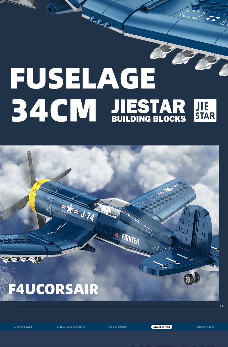 767 building blocks assembly — Legendary F4U Corsair fighter plane! Foldable wings + retractable landing gear, 1:20 scale accuracy! The ultimate military building block set for aviation enthusiasts! Building Blocks #F4U Pirates #Military Models