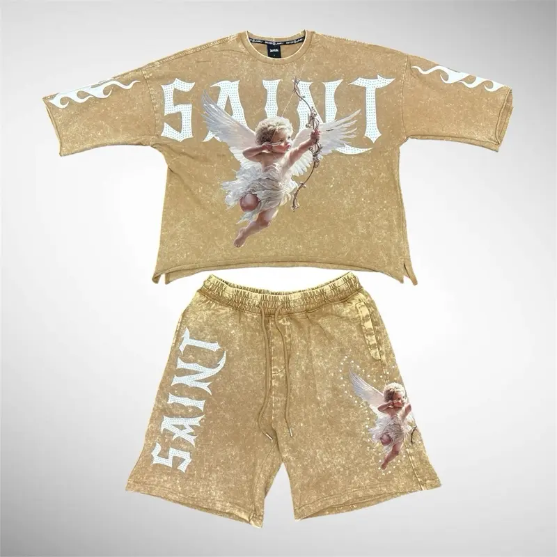 Saint Angel Sand Beige Oversized Two Piece Set