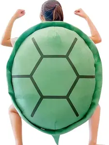 Wearable Turtle Shell Pillows - Unique Plush Design for Comfortable Use in Various Settings
