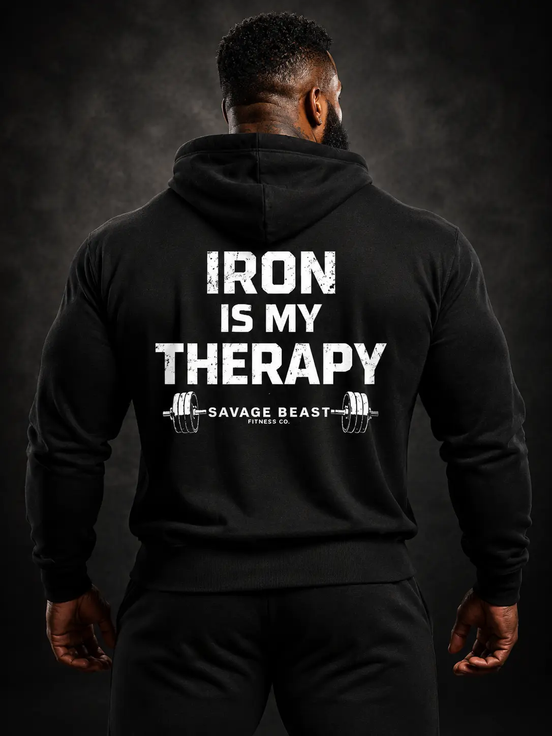 Savage Beast Hoodie (Iron Is My Therapy)