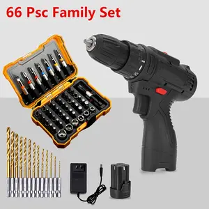 Wireless Electric Drill Driver Rechargeable Lithium Drill 16.8v Cordless Screwdriver Set, Max Torque 42nm, 2 Batteries, Dual Speed, LED Light, 26 Piece Bit Set