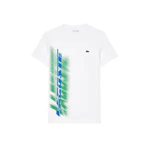 Lacoste Sport Regular Fit T-Shirt With Contrast Branding - Men's Lacoste Sport Regular Fit T-Shirt With Contrast Branding - Men's