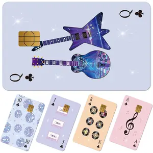 "5PCS Poker Card Skins – Clubs Royal Flush Waterproof Credit Card Stickers"