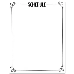 Schedule Chart