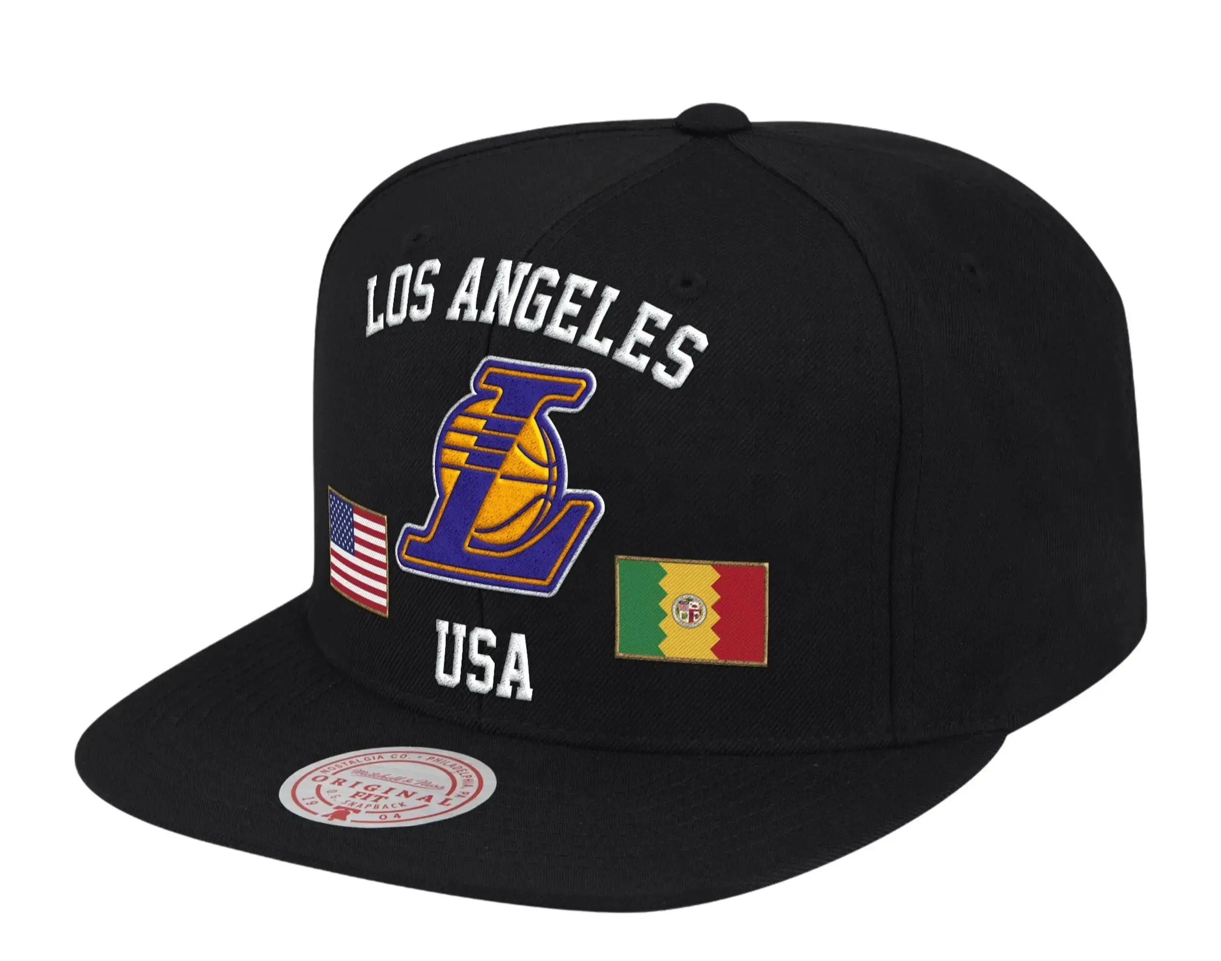 Mitchell & Ness Los Angeles Lakers USA City Pride in Black | Adjustable Cap