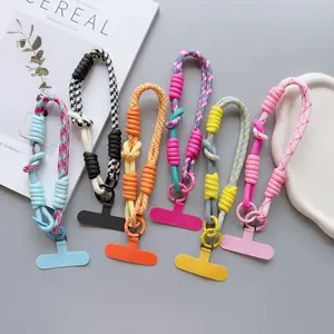 2/3Pcs Cellphone Straps Hanging Cord Mobile Phone Lanyard Short Wrist Strap Charm Anti-lost Chain for Women Keychain Pendant
