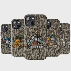 Smokin Quack Duck Hunting iPhone Case, Old School Waterfowl Camo Cover