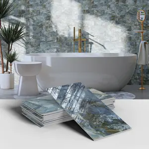 Foam Wall Tile Stickers (16pcs/32pcs), Peelable Pet Tiles, Backsplash Waterproof Decorative Paper, Home Wall Wallpaper, Wall Art Stickers, 4x8 Inches