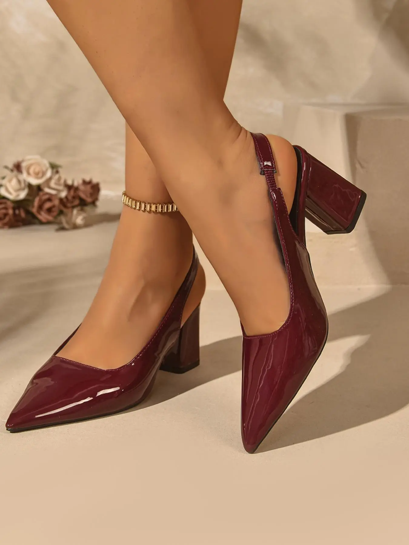 Women's Elegant Fashionable High Heel Shoes, Trendy Pointed Toe Heels, Stylish Shoes for Party, Daily Clothing Decor for Women & Girls, Classy, Elegant Heeled Shoes, Elegant Party Footwear, Party Evening Shoes