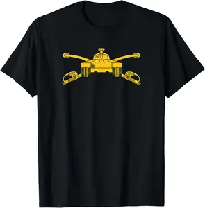 100%cotton Army Armor Branch U.S. Military Tanker Insignia T-Shirt