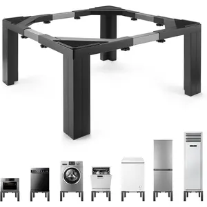 Stainless Steel Laundry Pedestal,11 In Tall Universal Washing Machine Pedestals,Portable Washer And Dryer Stand Adjustable 21-29 In Heavy Duty Square Pedestal Stand For Fridge Washer And Dryer