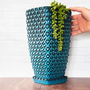 Tall Peacock Planter