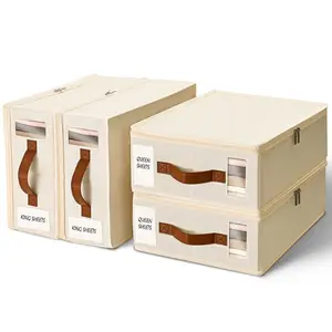 KitHero 4/6/8-piece suit storage bins with lids containers for clothes，under bed storage、closet organizers and storage，stackable storage containers、toy storage organizer、storage box、with Handles Zipper, Label, Window,basket and more,tiny home essential