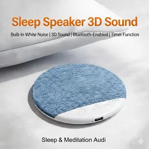 Ultra-Thin Bluetooth Pillow Speaker with Bluetooth 6.0, 3D White Noise, Soft Immersive Sound Field, Pillow CD Player for Bedtime Music & Audiobooks, Headphone-Free Sleep Speaker, Compatible with Android & iOS
