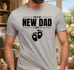 This Is My New Dad Shirt Father’s Day Shirt Pregnancy Announcement Dad Shirt Shirt for Husband First Time Dad Shirt Gift for New Dad