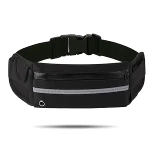 Travel Belt Money  Pack - Hidden Waterproof and Anti-Theft Passport Safety  Pack Wallet, Suitable for Men and Women Running (Black)