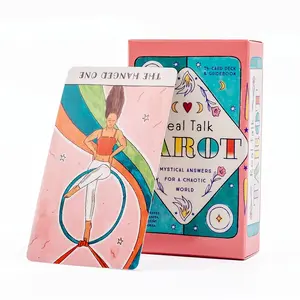 78pcs Real Talk Tarot Deck + PDF Guidebook 10.36cm Divination Game Family Friends Party Collectibles