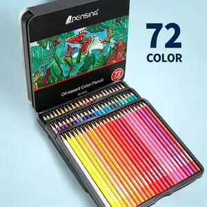 ✨72-Color Oil-Based Colored Pencils | Hexagonal Shaft in Tin Box Perfect Gift