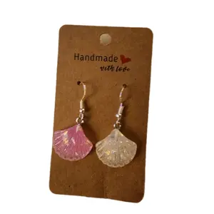 Handmade Shell Earrings - Unisex Lightweight & Comfortable Beachy Look - Natural Seashell Design - Versatile for Any Occasion