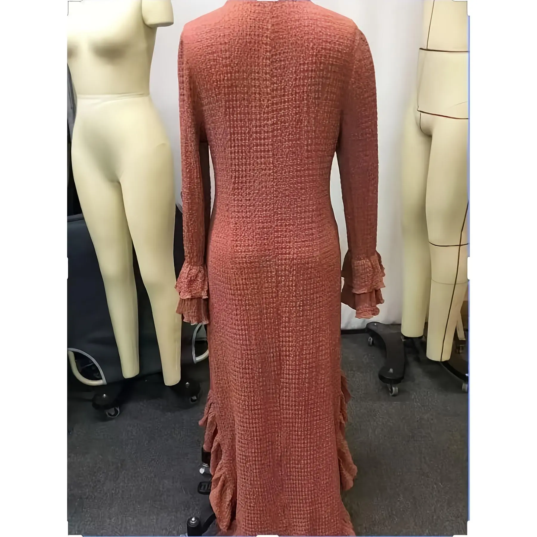 Women'S Sexy Vintage Western Dress - Deep V-Neck Long Sleeve Party &  Everyday Outfit, Asymmetrical Hem