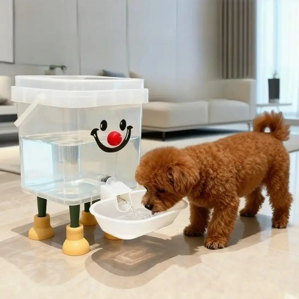 Automatic Pet Drinking Water Bowl - 3L/5L Capacity for 3L/5L Less Refills, Stable Nonslip Base, Easy Wipe Clean, Indoor-Outdoor Use for Dogs and Cats