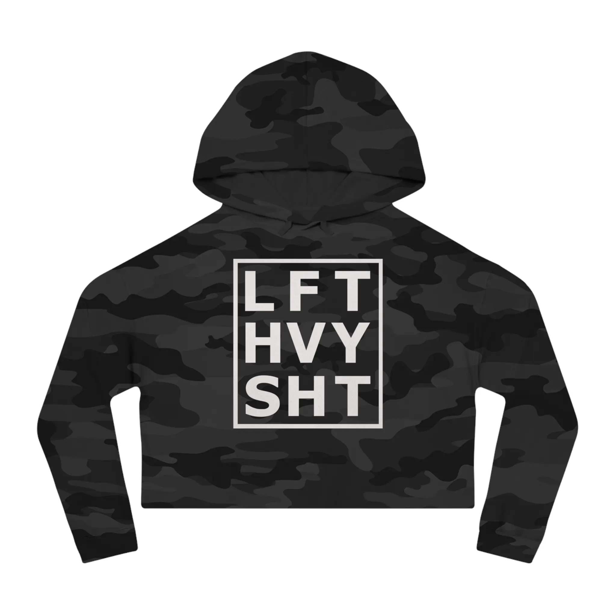 LIFT HEAVY Women’s Cropped Fitness Hoodie by Valiant American