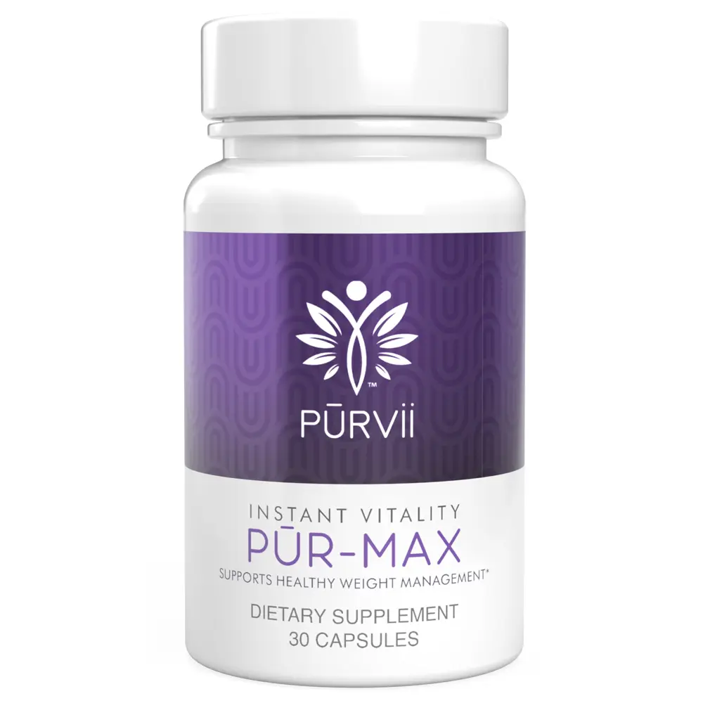 PUR-MAX by PURVii Doctor-Formulated Wellness Supplement with Proprietary Branded Ingredient Blend, Supports Overall Healthcare, Daily Vitality, Metabolic Function for Balanced Lifestyles