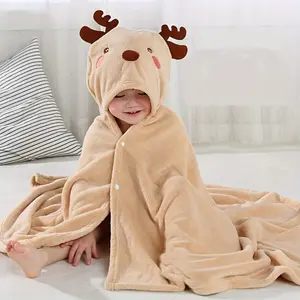 Ultra-Soft Microfiber Hooded Towel & Robe 27.56'’*55.12'’ |   Absorbent Unisex Bath Wrap