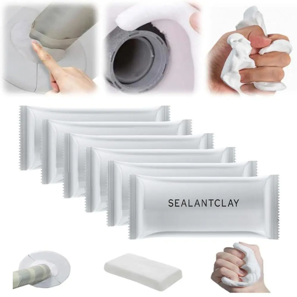 Waterproof Sealant Clay with Tools, Quick Repair Sealant Mud, Sealant Clay for Drain Connections, Air Conditioning Holes, Wall Hole Putty, Wall Hole Filler, Invisible Waterproof Sealant, Waterproof Sealant Mastic, Waterproof Leak Proof