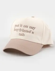 Put It On My Boyfriend's Tab Womens Snapback Hat