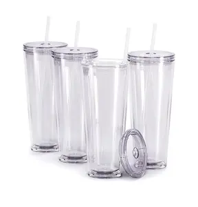 Blank Pre-Drilled Double Wall Tumblers