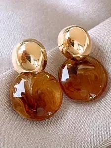 ZZHS Vintage Geometric Design Earrings, Fashionable Jewelry for Women, Trendy All-match & Exquisite Jewelry for Birthday Gift, Fashionable Jewelry Accessories