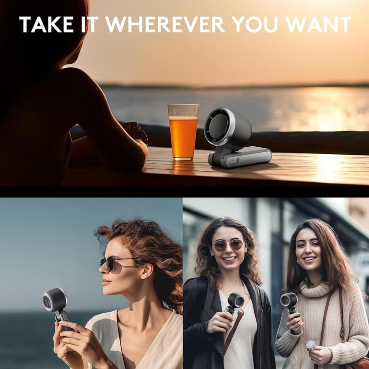 Portable Handheld Turbo Fan, 5 Gear Wind,4000mAh Battery Operated, Up to 10 Working Hours, 3 IN 1 Hand Fan Rechargeable with Air Turbo Tech Cooling Fan for Outdoor Activities, Travel, Working #SummerWins #DealsForYouDays Portable Handheld Turbo Fan, 5 Gear Wind,4000mAh Battery Operated, Up to 10 Working Hours, 3 IN 1 Hand Fan Rechargeable with Air Turbo Tech Cooling Fan for Outdoor Activities, Travel, Working #SummerWins #DealsForYouDays
