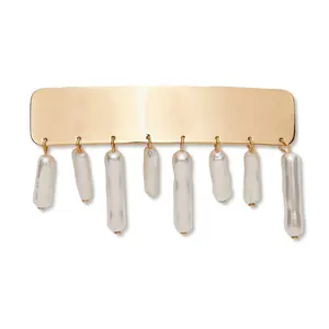 DANGLING PEARL BARRETTE