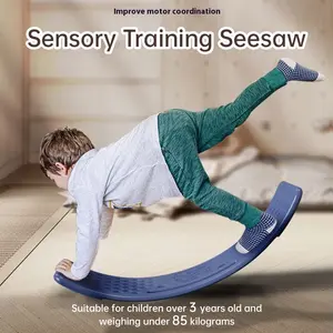 Kids Rocker Board 45 Degree Swing Balance Seesaw Board Plastic Material for Children Toys Blance Training Board  Hold Up 25Kg for Indoor Use