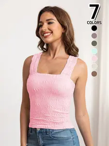 Women's Sporty Casual Tank Top, Sleeveless Yoga, Breathable Quick-Dry Fabric, Ideal for Yoga Gym Lightweight Daily Wear, All-Season Comfort, Yoga Sports Vest, Workout Activewear, Workout Gym Clothing