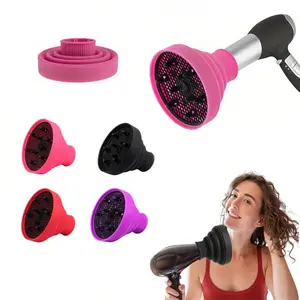 Travel Hair Dryer Diffuser, Silicone Hair Dryer Diffuser, Foldable Portable Hair Diffuser, Increases Shine, Makes Hair Smooth, Suitable for Women Girls