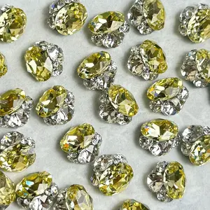 10pcs Light Gem Balls for Nail Art, Jewelry and Wedding Decor, DIY Craft and Professional Design Sparkly Gems