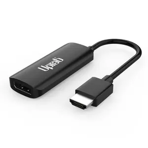 UPTab HDMI 2.1 to DisplayPort 1.4 Active Adapter Cable for PS5 & Xbox - 8K 60Hz, 4K 120Hz Ultra HD Resolution & 7.1 Surround Audio, Triple Shielded, USB Powered