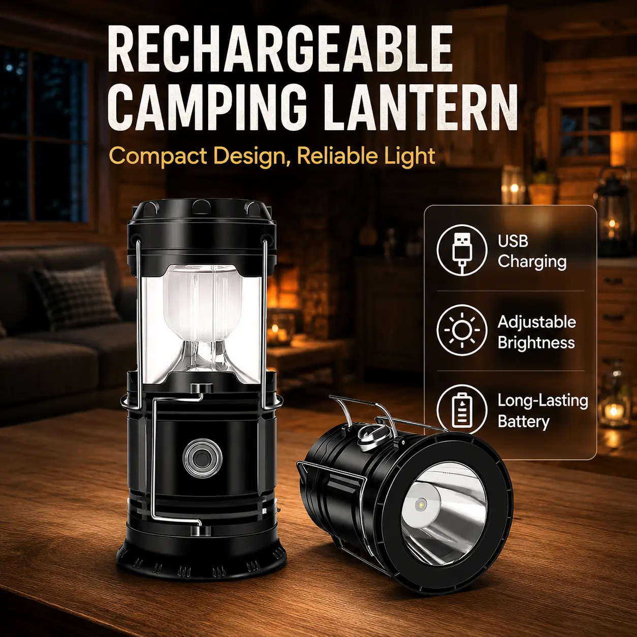 4-Pack Collapsible Portable LED Camping LanternLightweight Waterproof Solar USB RechargeableFlashlight for Indoor/Outdoor Emergency Useflashlight survival kit flashlight