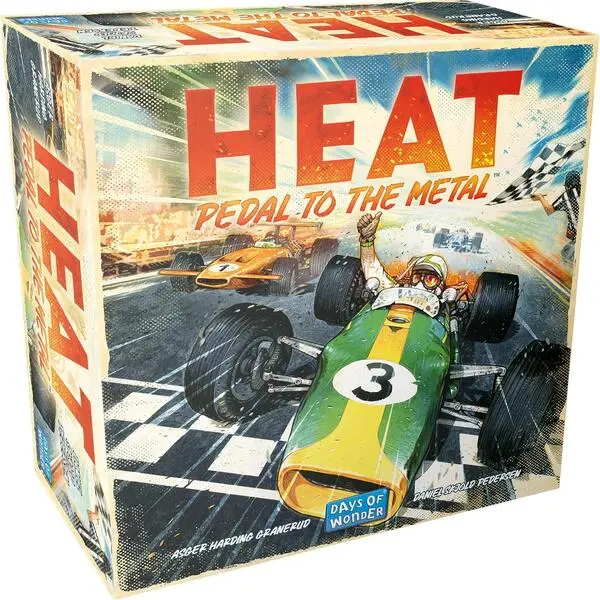 HEAT: Pedal to the Metal Board Game, High-Speed Car Racing Strategy Game for Kids and Adults, Family Game Night, Ages 10+, 1–4 Players, 60-Minute Playtime