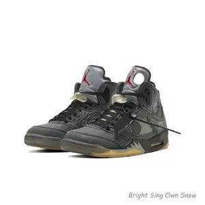 Light white retro style Sp black Moslin casual retro sports durable versatile basketball shoes